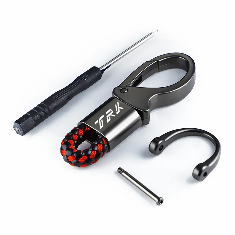 Per Benelli TRK 502X TRK 502 X Leoncino 500 BJ500 accessori LOGO personalizzato portachiavi in corda intrecciata per moto portachiavi in metallo