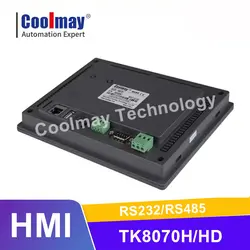 coolmay 7 inch hmi touch screen modbus rtu protocol 800*480 pixels hmi touch panel RS232 RS485 for Industrail Monitoring