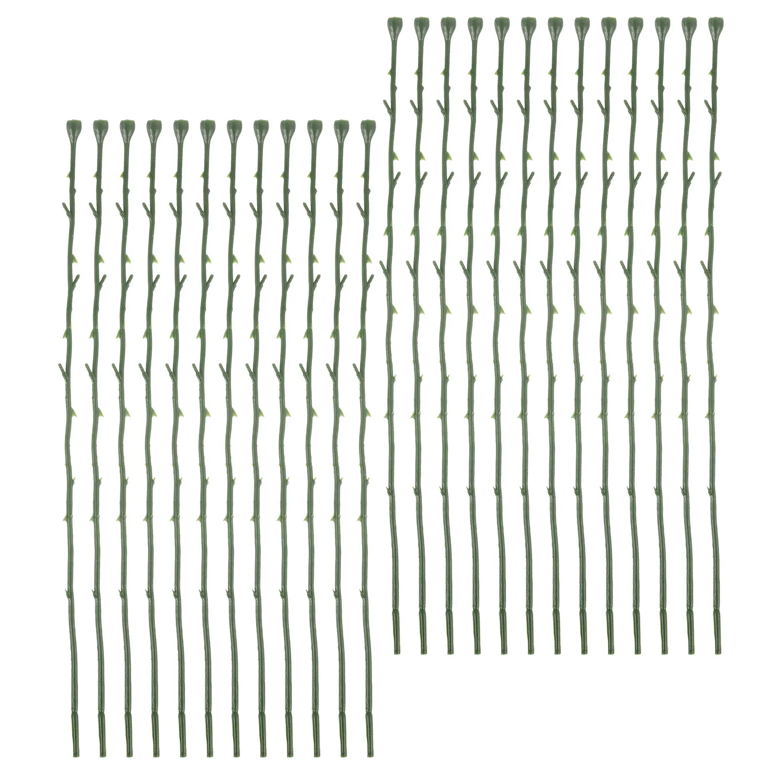 50 قطعة سلك جذع الورد الاصطناعي مرن جذع الأزهار الخضراء DIY بها بنفسك زهرة صنع المواد الحرفية زهرة لتقوم بها بنفسك أسلاك التعادل