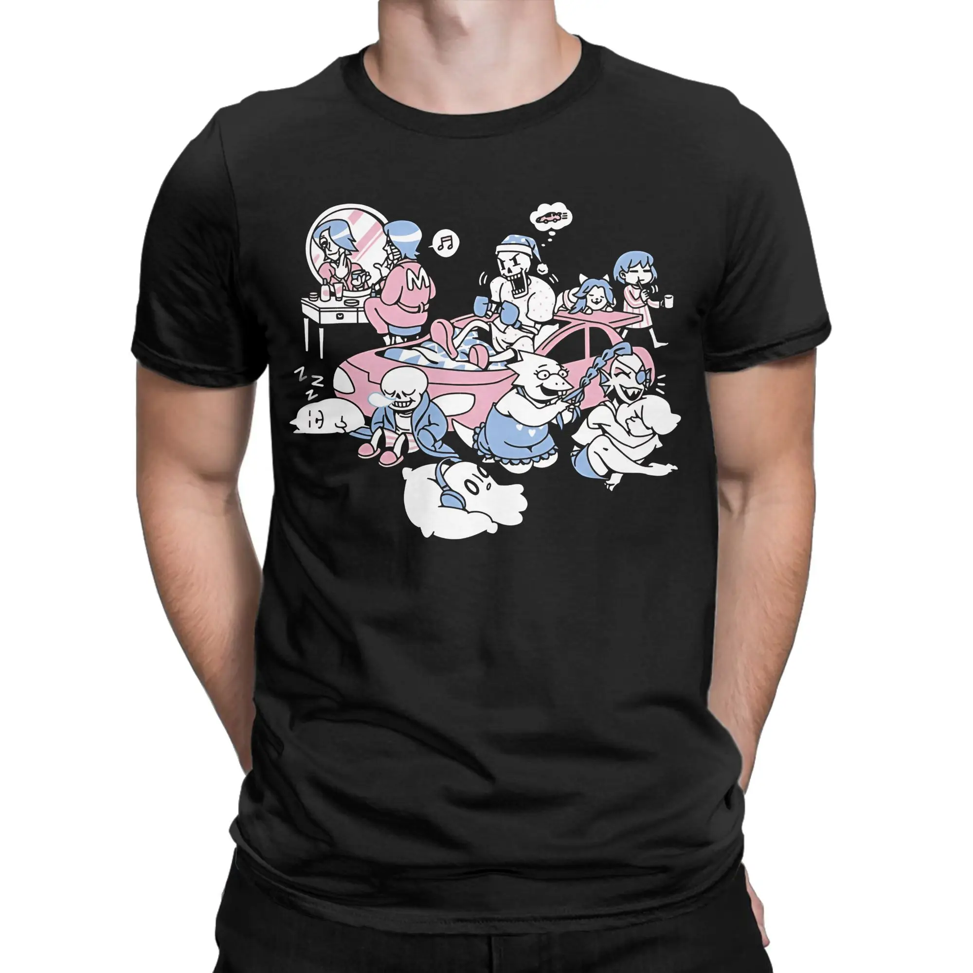 Game Undertale Pure Cotton T Shirt For Men Summer  Streetwear T-Shirts O Neck Hip Hop Tee Shirt Oversized Design Tops