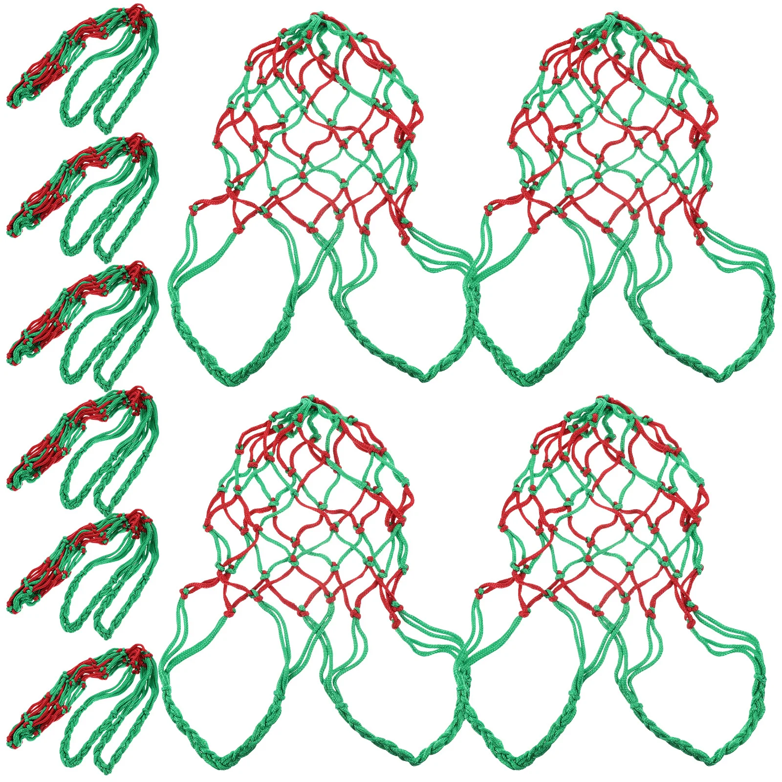 

10pcs Macrame Hanging Fruit Basket Large Capacity Mesh Net Kitchen Storage Organizer Wall Mounted Vegetable Holder Home