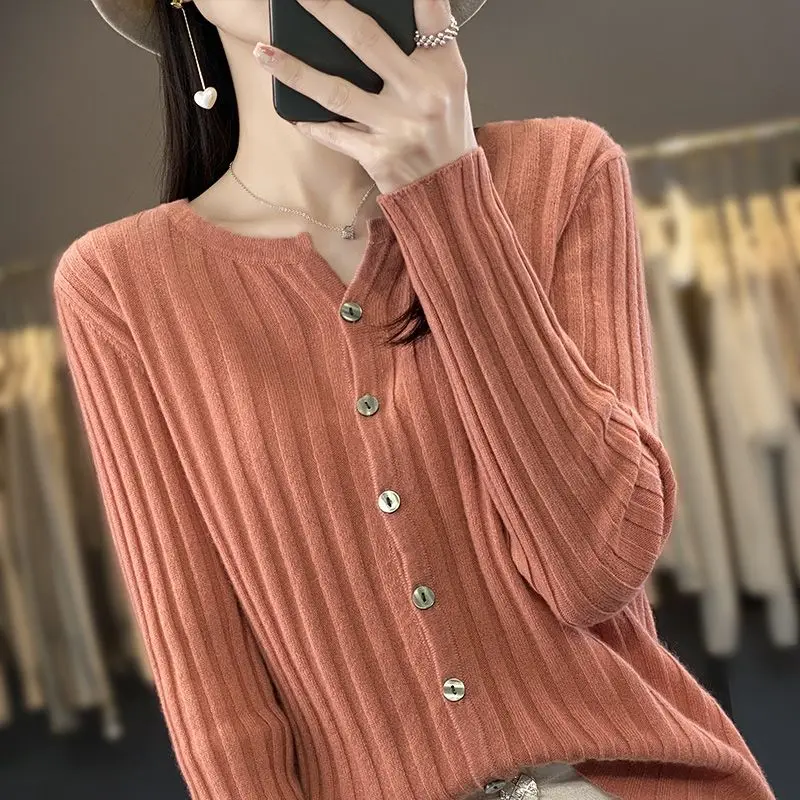 가을 겨울 니트 카디건 반소매 슬림핏 다용도 스웨터 코트