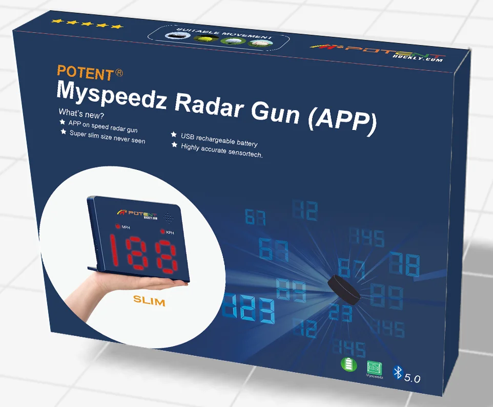 OEM Professional Speed of Measure Machine Speed Radar Gun V2.0 for Multi Sports Hockey Baseball Tennis Golf