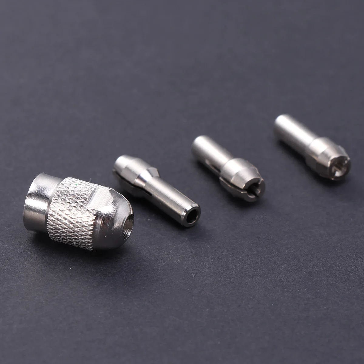 

4Pcs Electric Grinding Drill Collet Adapter Nut Set Stainless Steel High Precision Wear Resistant 1mm 1.5mm 2.35mm Rotary Tool