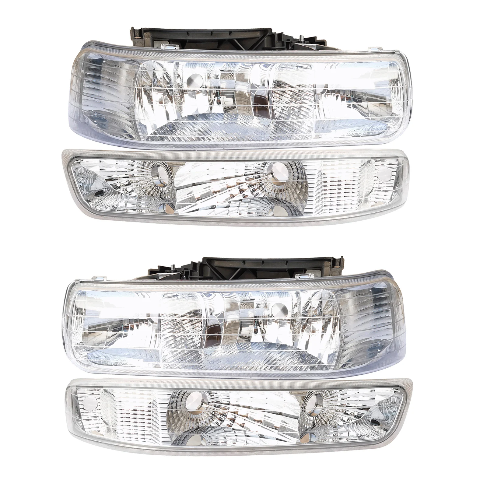 

Headlight for 99-02 Silverado,00-06 Chevrolet Suburban Tahoe,Clear Lens, 1 Pair