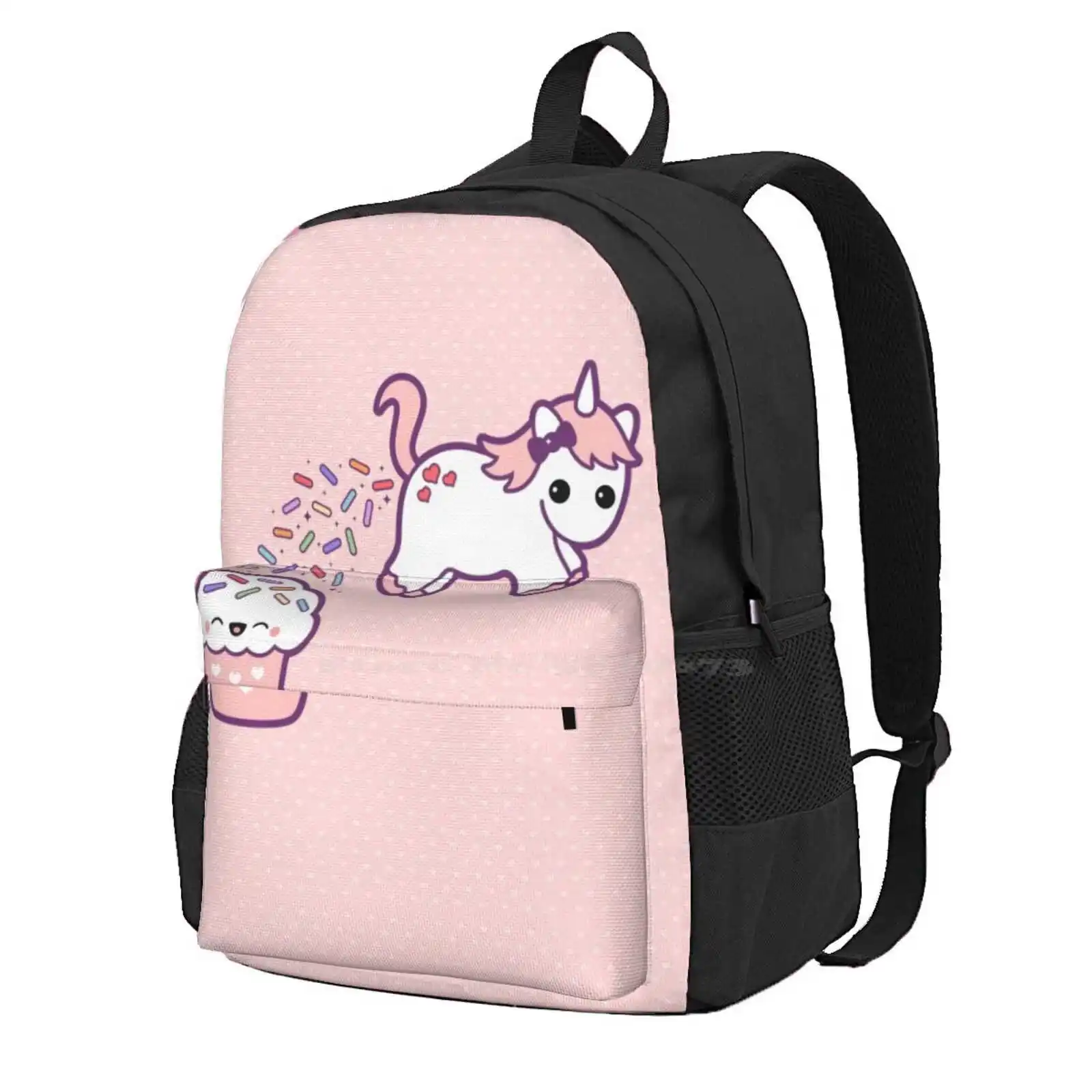 

Sprinkle Poo Hot Sale Schoolbag Backpack Fashion Bags Pink Candy Unicorn Pastel Colors Hearts Girly Baby Children Kids Cartoon