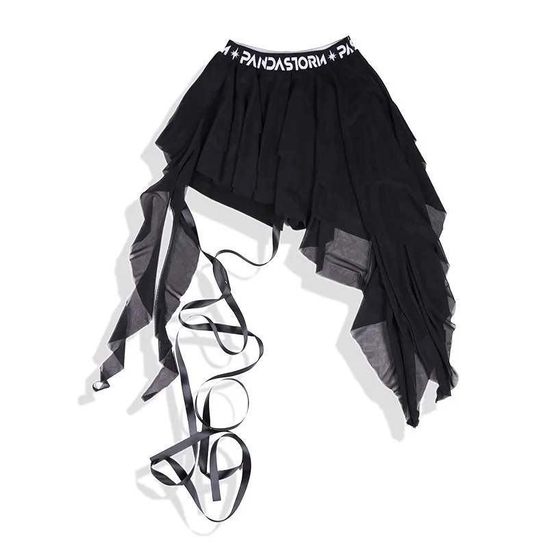 Vestiti Hip Hop per ragazze Costume da ballo di strada Top con nappe Gonna bianca nera Gruppo Abiti da spettacolo Kpop Abbigliamento da palcoscenico per cheerleader