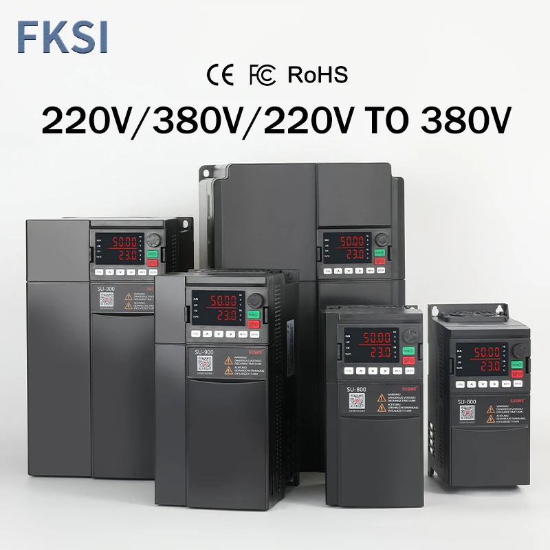 

SU800/SU900 high-power VFD kit 0.75KW-45KW Customizable, frequency converter for motor speed control