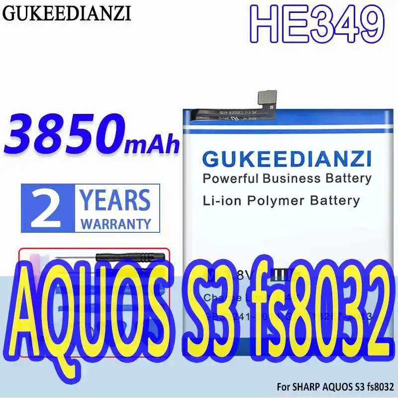 

High-Efficiency Mobile Phone Battery 3850Mah Long-Lasting Performance HE349 For Sharp Aquos S3 Fs8032