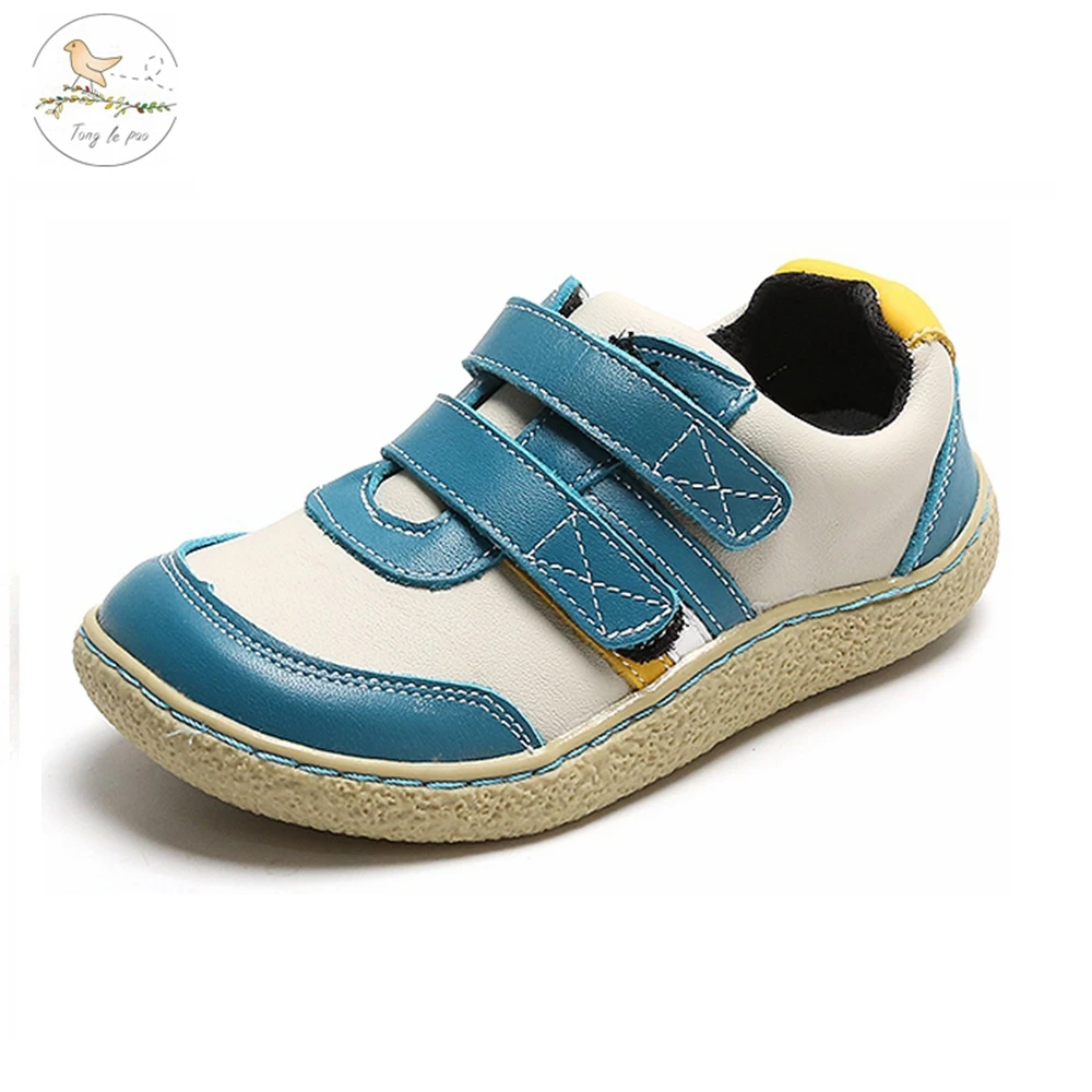 TONG LE PAO Boys Shoes Spring Autumn Leather Toddler Kids Loafers Moccasins Solid Anti-slip Children's Shoes for Boys