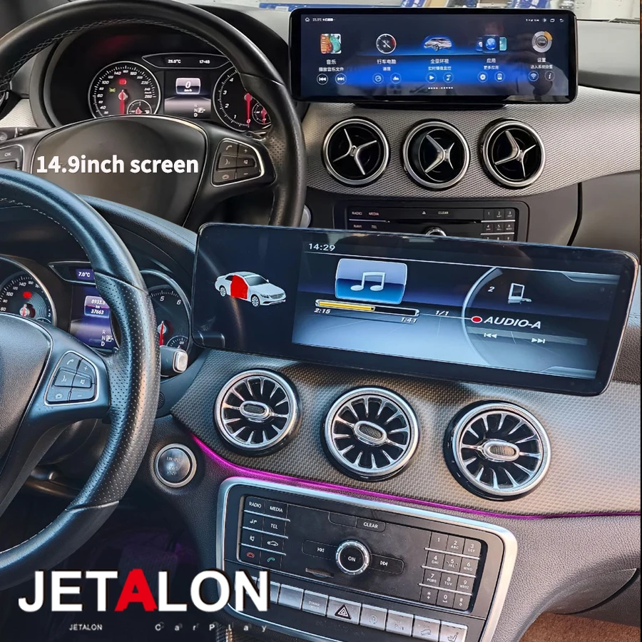 For Benz A B CLA GLA W176 W463 W246 2011-2019 14.9inch/12.3 Touch Screen Car Radio Multimedia Display Wireless Carplay Head Unit