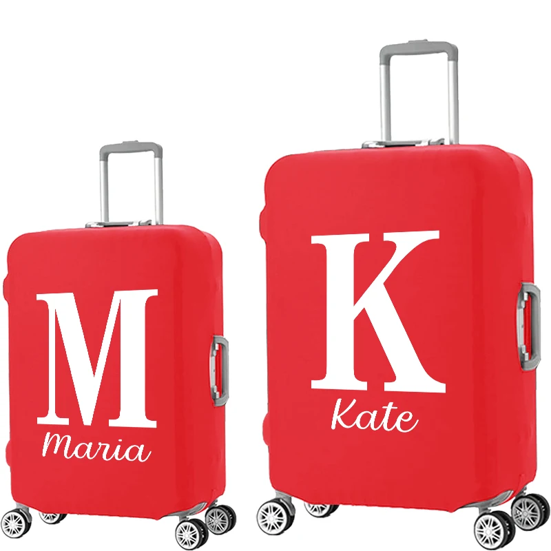 

Custom Your Name Luggage Cover Stretch Fabric Suitcase Protector Baggage Case for18-32 Inch Suitcase Case Travel Organizer