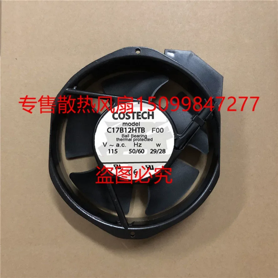 COSTECH C17B12HTB AC 115V 29W 172x150x38mm Server Cooling Fan