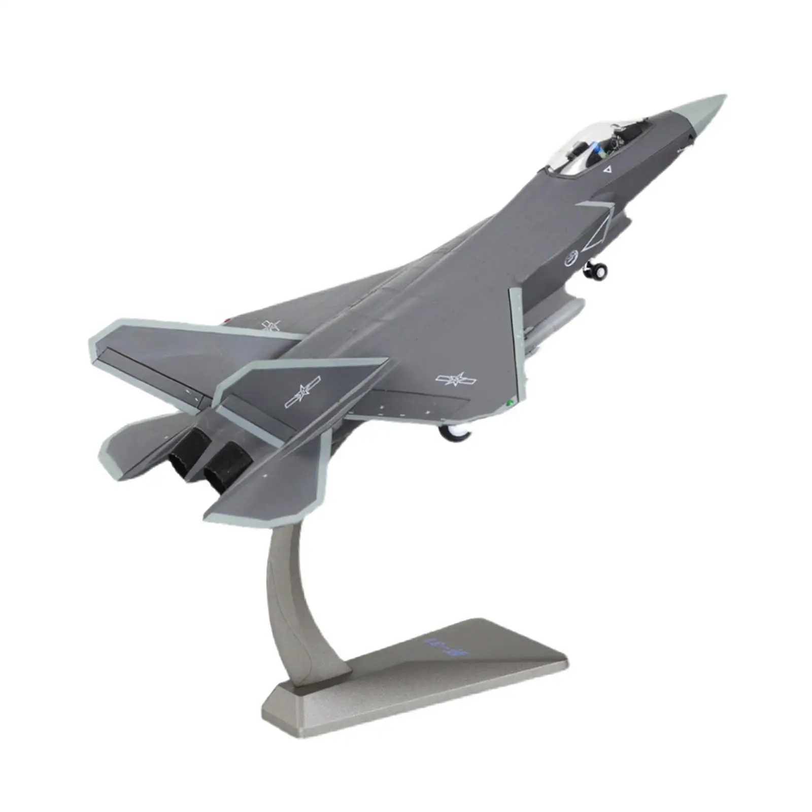 1:72 J31 Aircraft Model Visible Cockpit Metal Fighter Jet Model Air Plane Toy for Cafe Bookshelf Living Room TV Cabinet Office