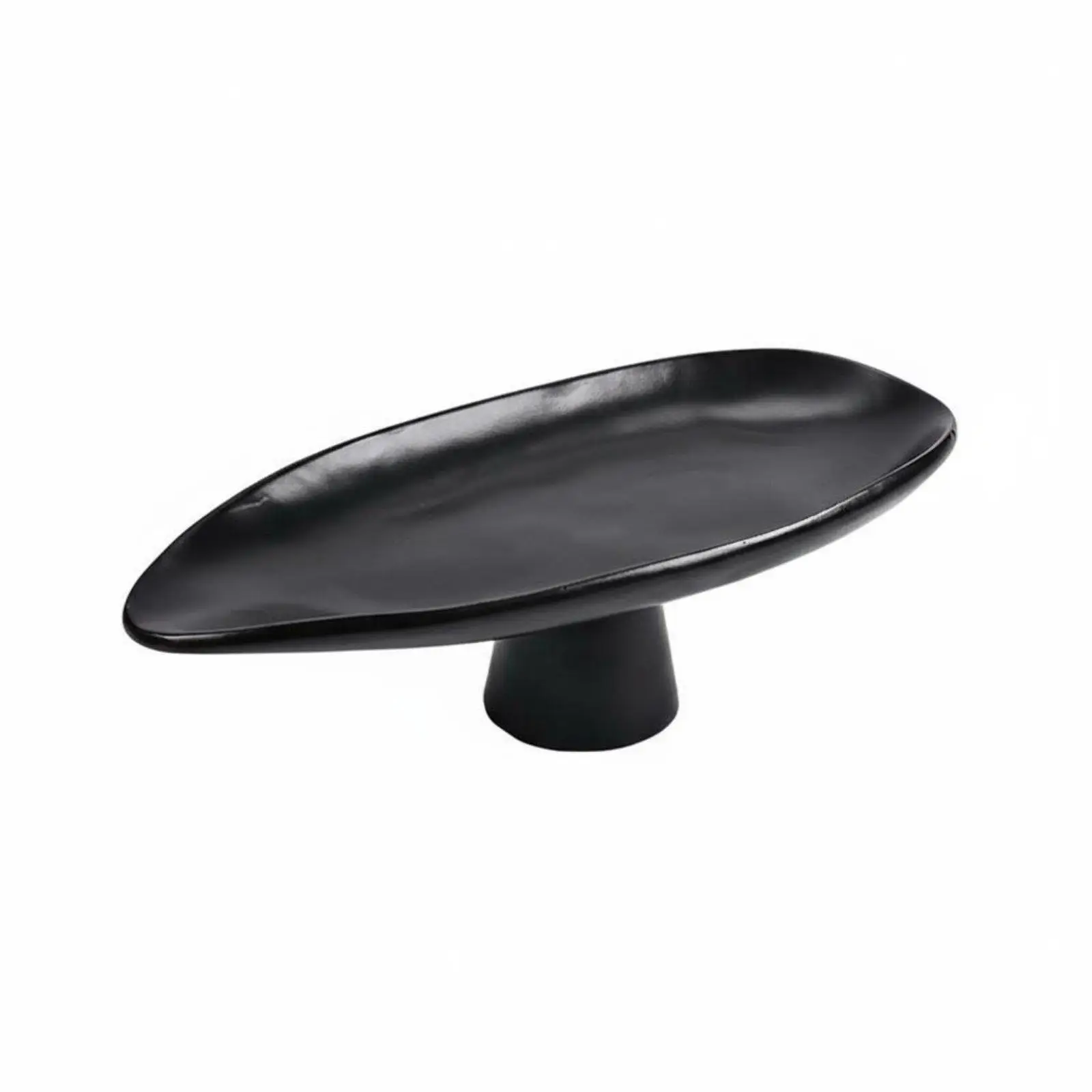 Modern Resin Industrial Bowl Artistic Center Tray Leaf Design Fruit Plate Large Table Decor for Dining Table Coffee Table