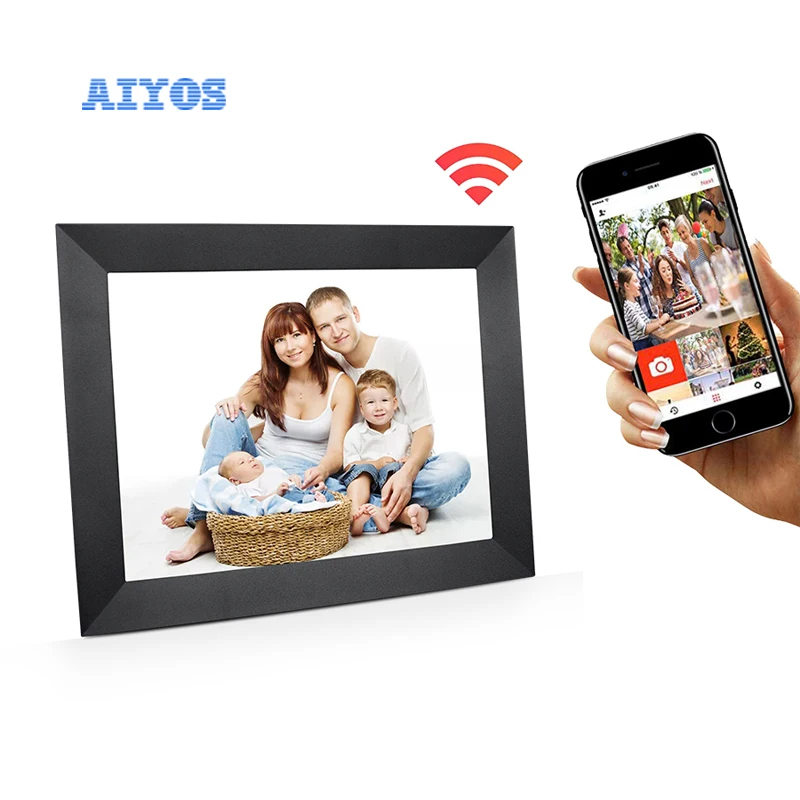 9.7inch Full Hd 1080p Large Lcd Screen Wall Mount Aiyos Digital Photo Picture Frame Big Size