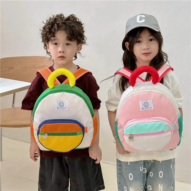 Mochila de moda para niños y niñas, morral escolar para madres y niños pequeños