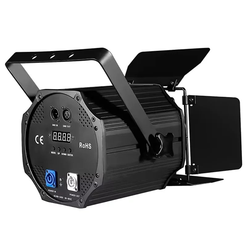 

Stage LED Spo light & Barndoor 200W Cool White & Warm white or RGBW DMX Strobe light wedding club bar party concert event show