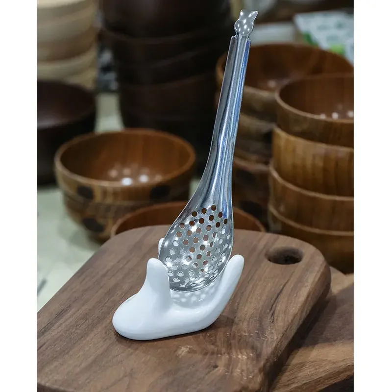 Colander Fish Seed Sauce Small Spoon Stainless Steel Roe    Molecular Cuisine Dedicated for Chefs