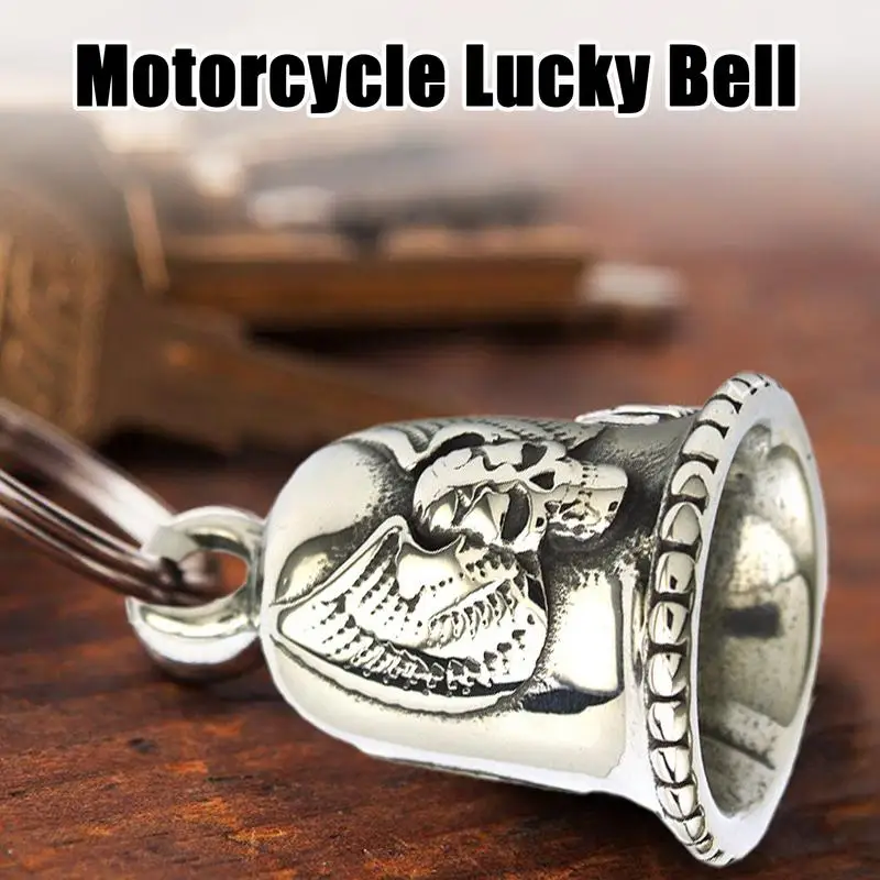 Punk Style Angel Wings Love Bell Pendant Motorcycle Motorcycle Riding Amulet Pendant Rock Party Good Luck Riding Bell Biker Bell