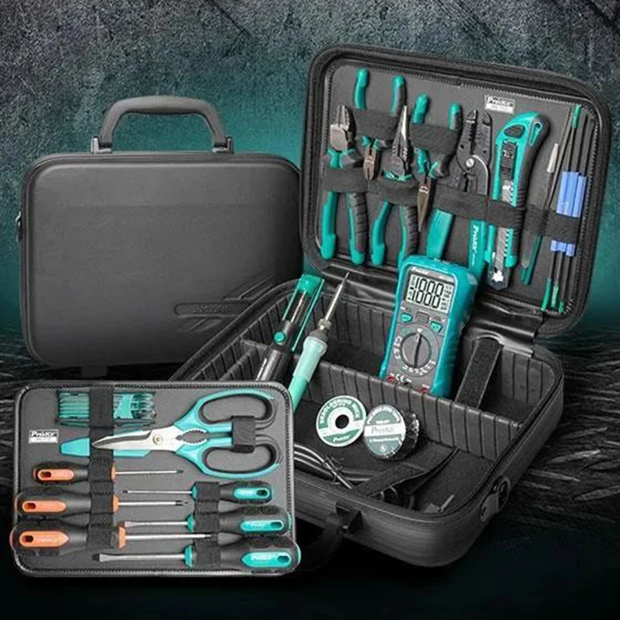 Baogong PK-710KH electrician maintenance tool set 33 pieces of electrician measurement repair screw lock pay fastening