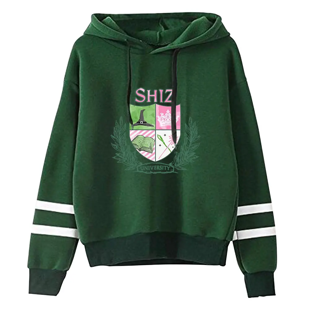 Wicked Musical Shiz University Vintage 90s Pullover Hoodie Fashion Merch Hoodie Pullover Sport Sweatshirt Streetwear Sweatshirt