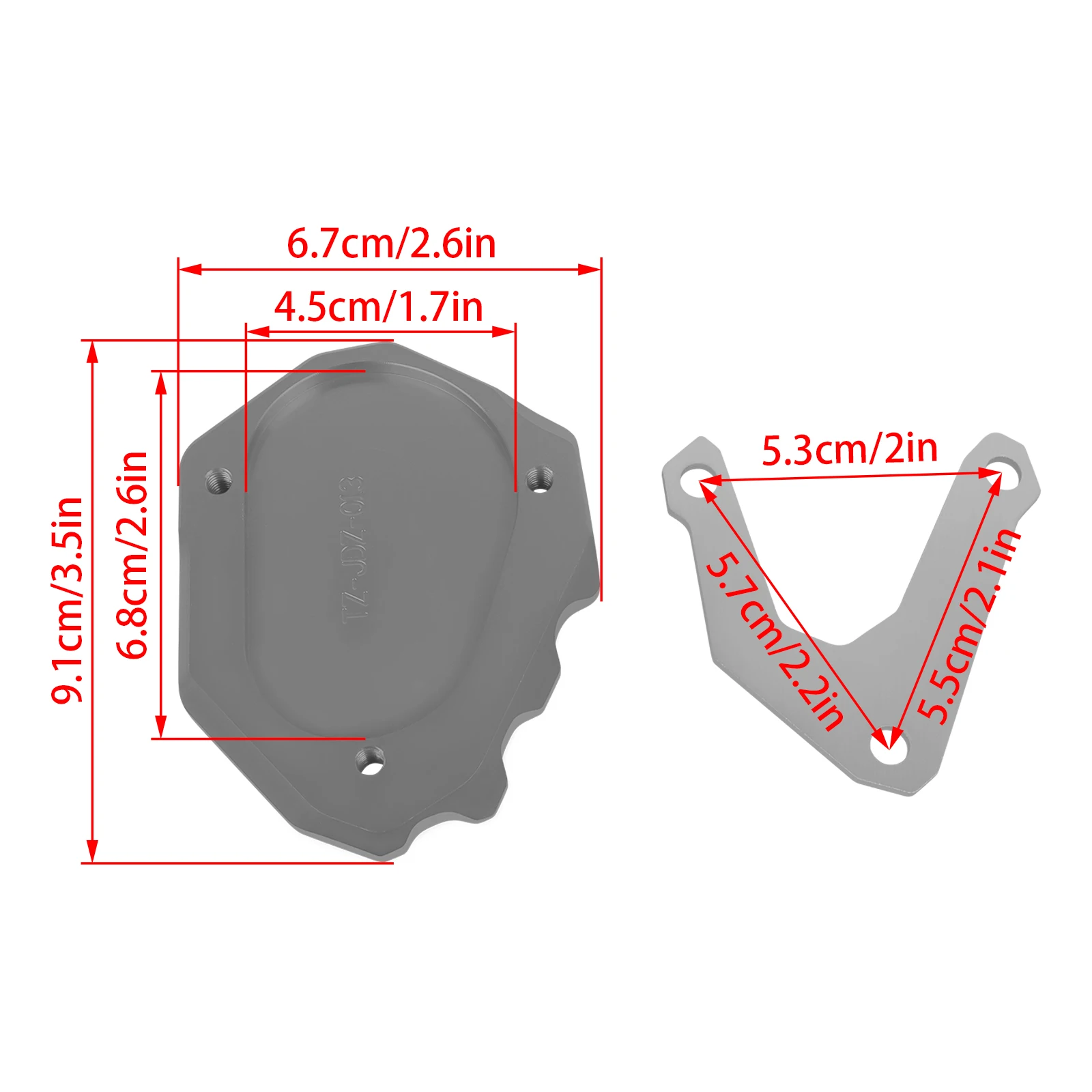 For BMW R1200RT R1200 RT R 1200RT 2004-2013 Motorcycle CNC Foot Side Stand Enlarger Plate Kickstand Extension Pads Accessories