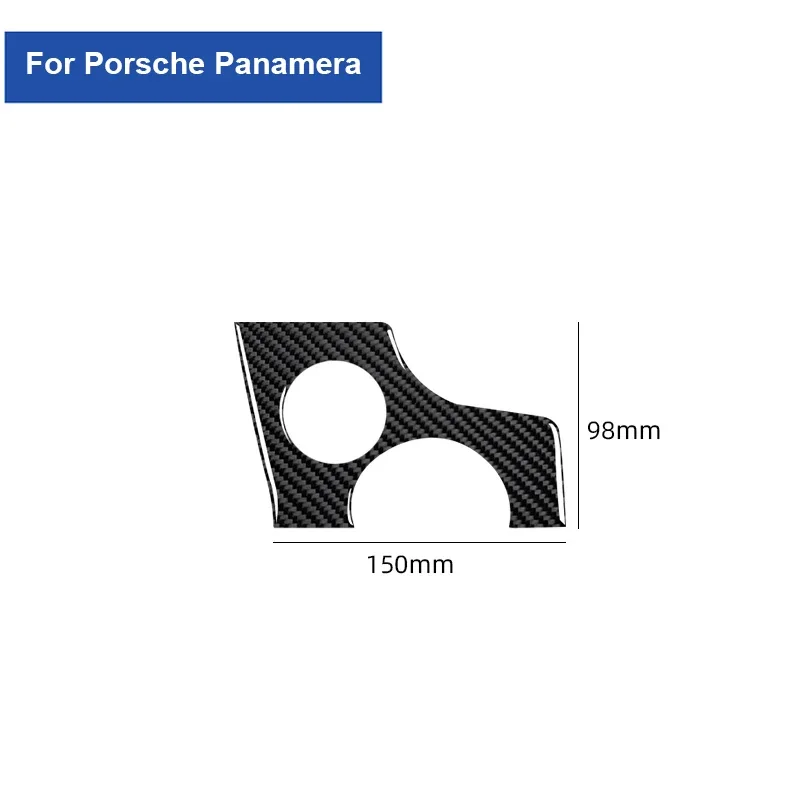 Adesivo decorativo per pannello con foro chiave in vera fibra di carbonio per Porsche Panamera 2010-2016 Adesivo per auto