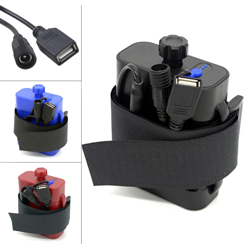 2Pcs/4pcs High-Grade Waterproof Battery Powered Box 26650 18650 Dual Interface 5VUSB/8.4VDC/16V Emergency Power Supply