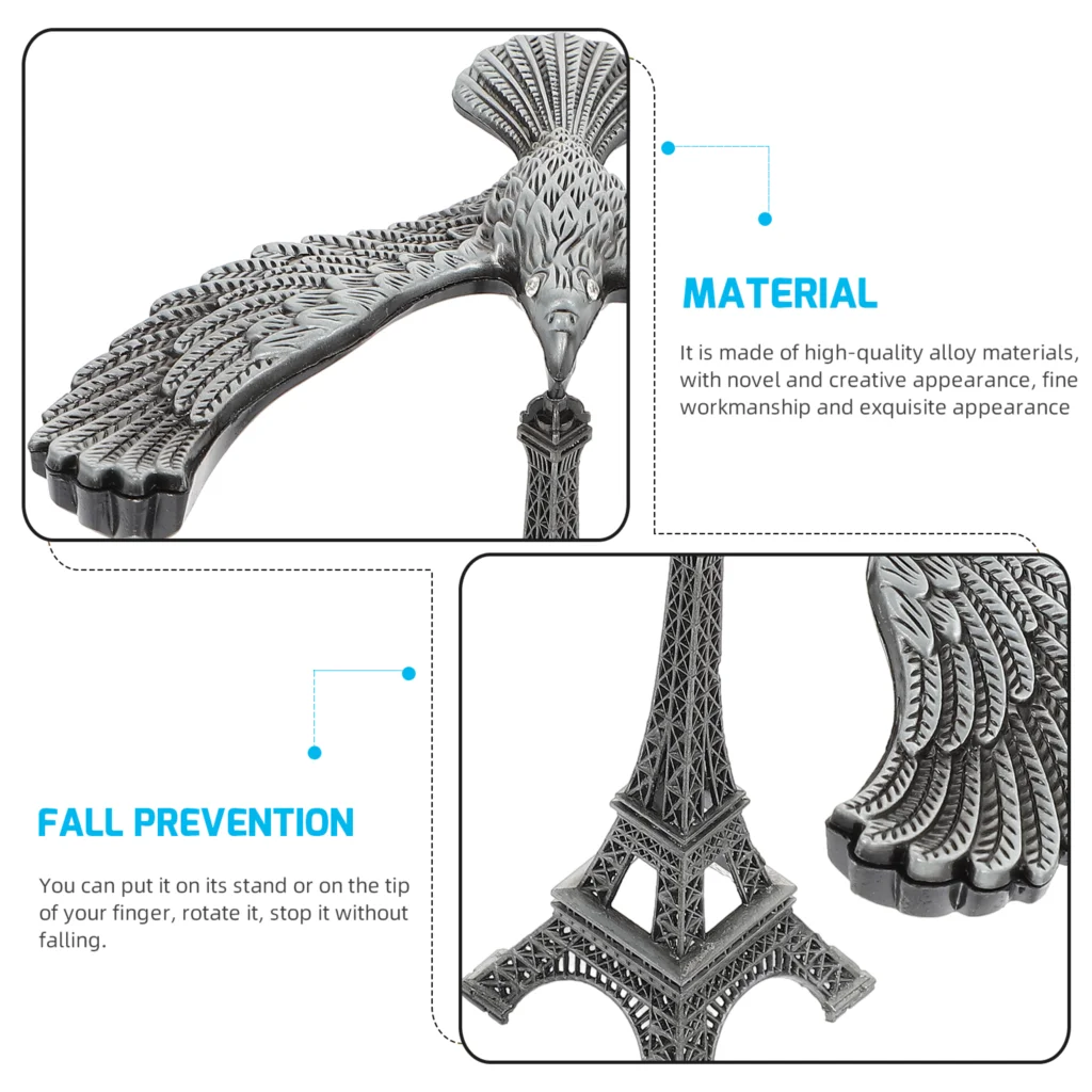 Alloy Balance Bird Alloy Bird Gravity Ornament Balance Bird Ornament Eiffel Tower Balance Eagle Balancing Bird Decor for Office