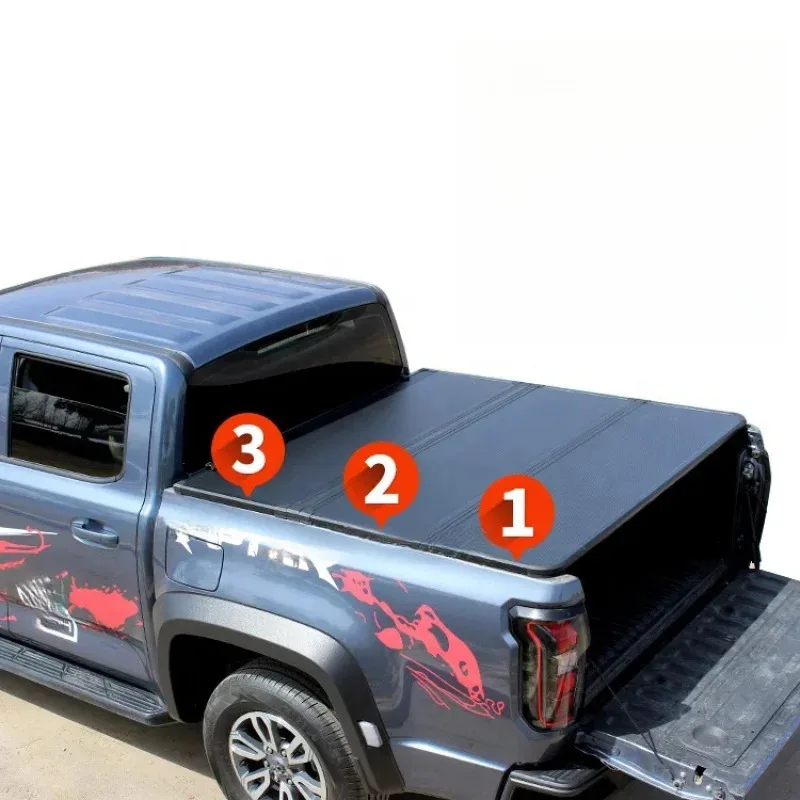 

Retractle Electric Tri-Fold Tonneau Cover for T60 T90-Truck Bed Roll up Model