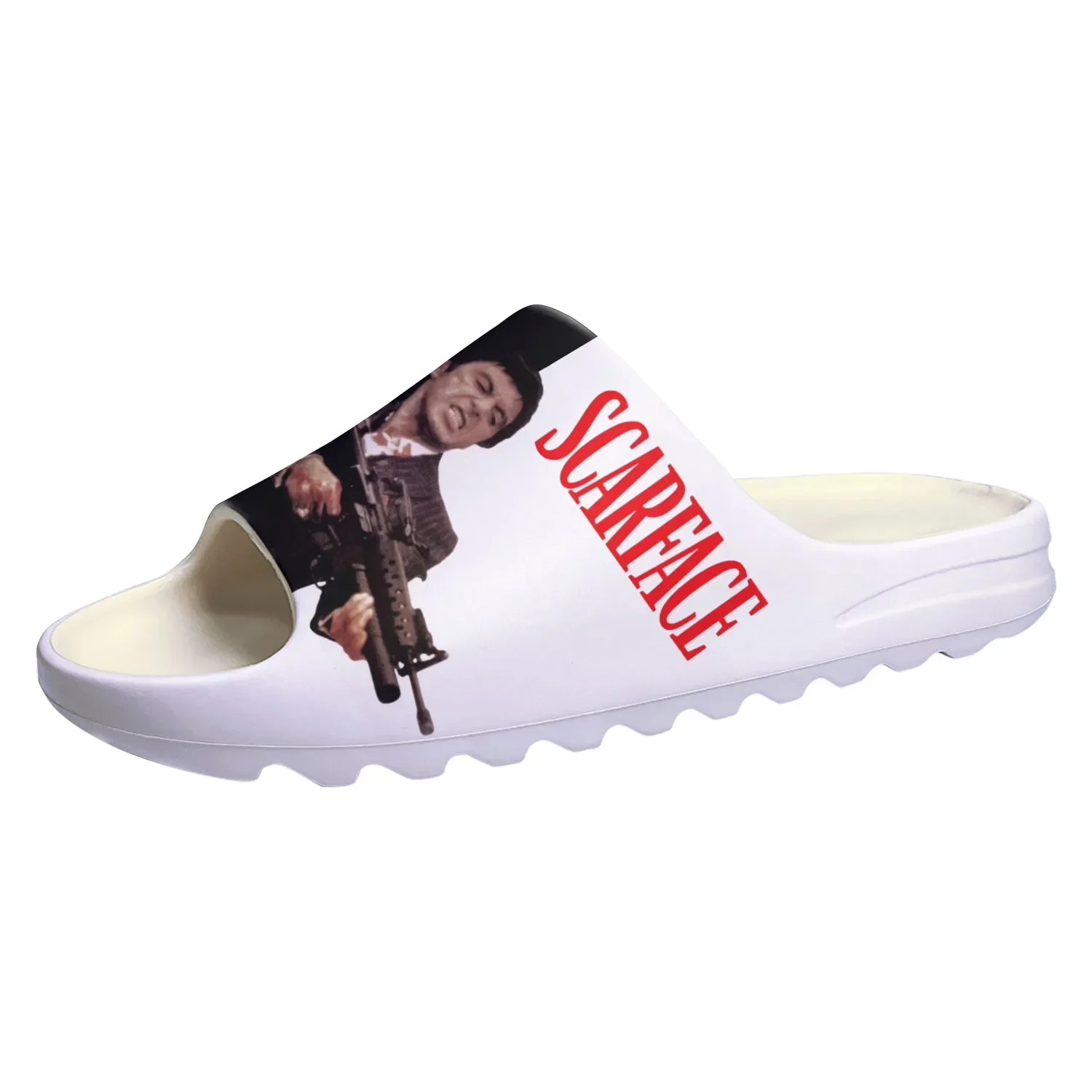 

Scarface Soft Sole Sllipers Home Clogs Al Pacino Step On Water Shoes Mens Womens Teenager Step in Customized Sandals