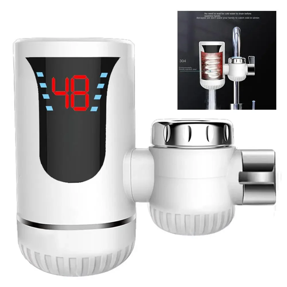 Water and Electricity Separation Real time Temperature Display Get Hot and Cold Water with this Kitchen Faucet Heater