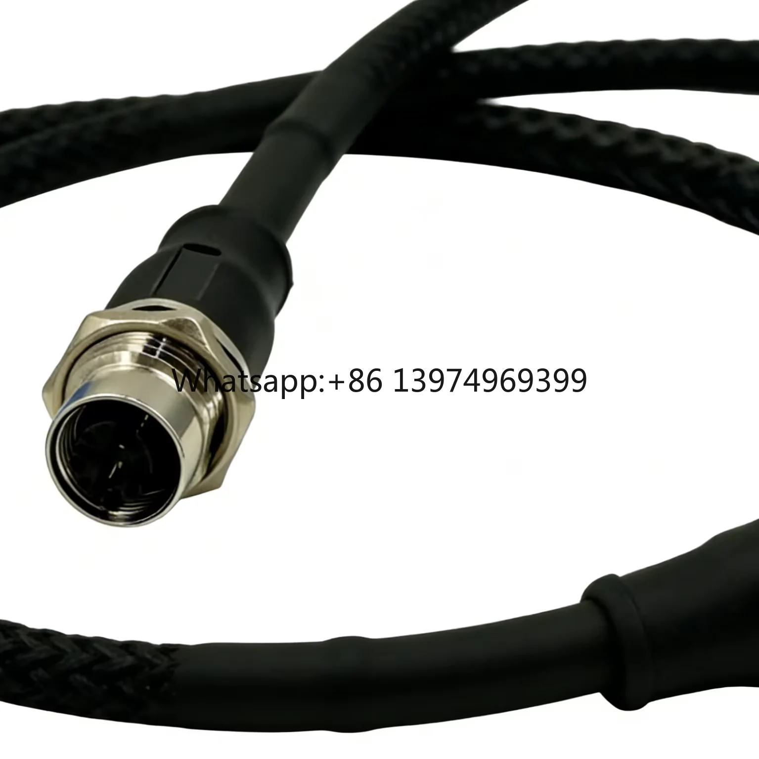 InMax Manufacturer X - Coded Series High - Quality Nylon Flat Filament Braided Sleeving M12 Ethernet Cable