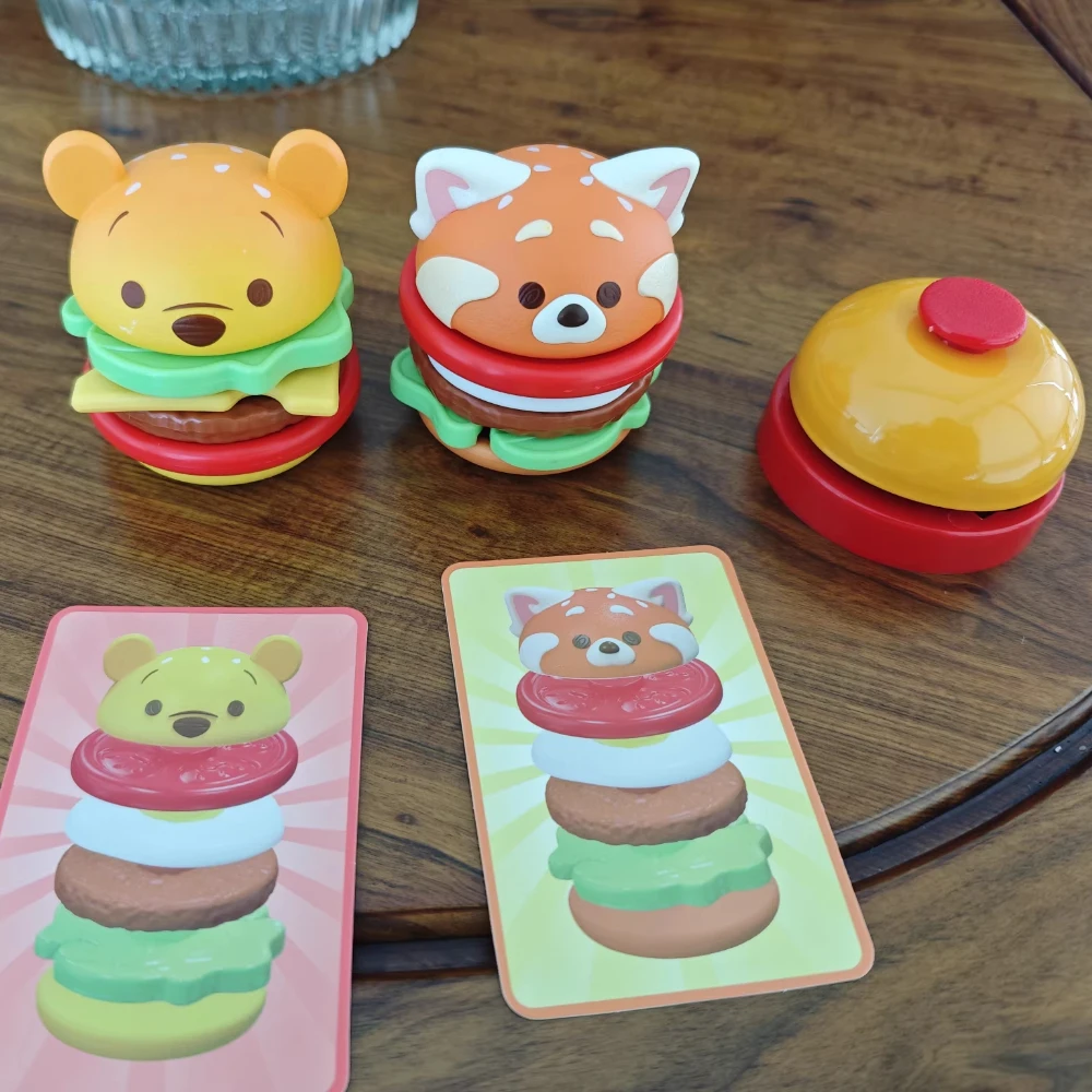 Disney autêntica série songsong hambúrguer batalha caixa cega bonito periférico artesanal figura boneca ornamento de mesa