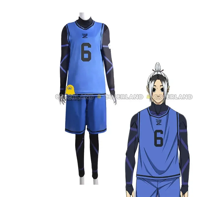 

2025 ♥ New Anime Blue Lock No.11 Football Jersey Isagi Yoichi Cosplay Costume Wig Chigiri Hyouma Sportswear Team Z No.4 Bachi ☆★