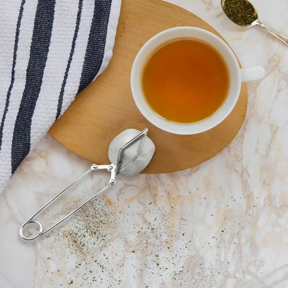 Stainless Steel Fine Mesh Tea Strainer Handle Design Portable Reusable Tea Filter Square Shape Easy Clean Teapot Tea Infuser