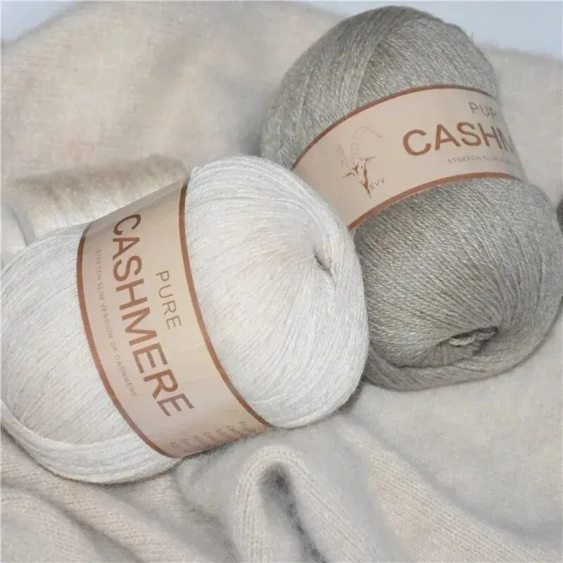 Filato di Cashmere per uncinetto 3 strati pettinato puro mongolo caldo morbido tessitura Fuzzy Knitting Cashmere filato a mano filo 1 pz