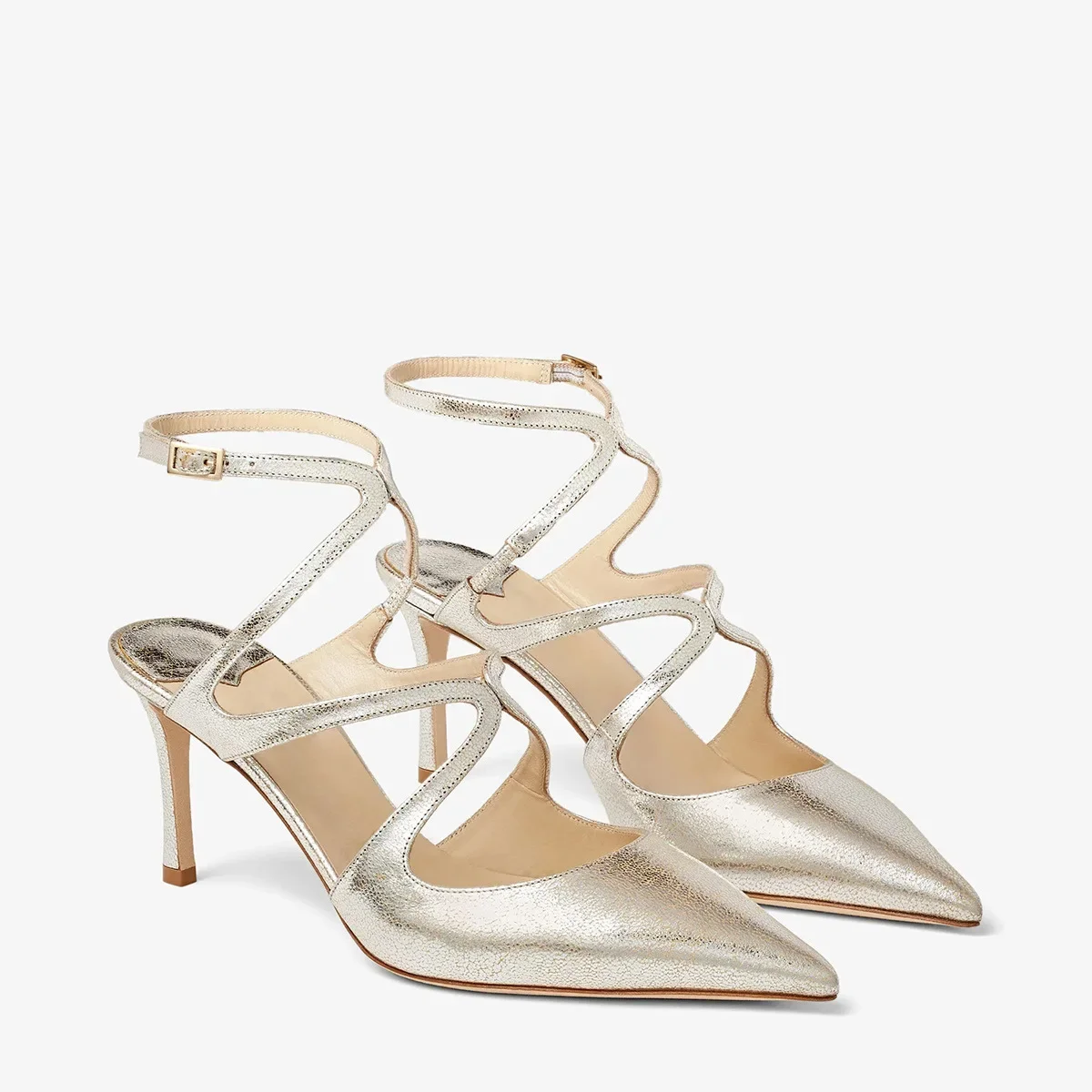 

Fashionable Sequined Wedding Shoes, New Pointed Thin Heel Crystal Single Shoes, Elegant Women's High Heels