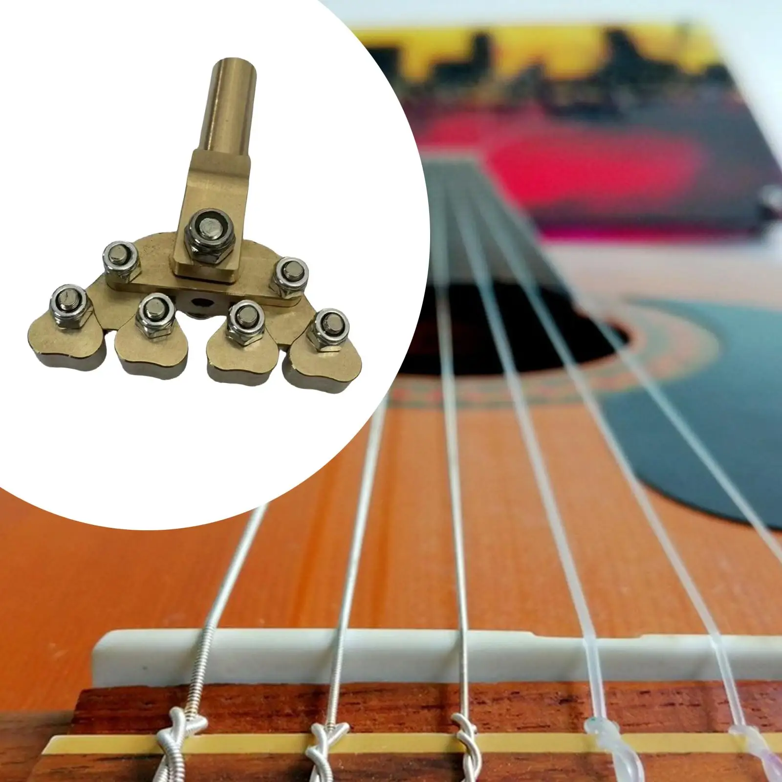 

Лад для электрогитары, компактные аксессуары для гитары, высокоточный инструмент для ремонта классической и акустической гитары