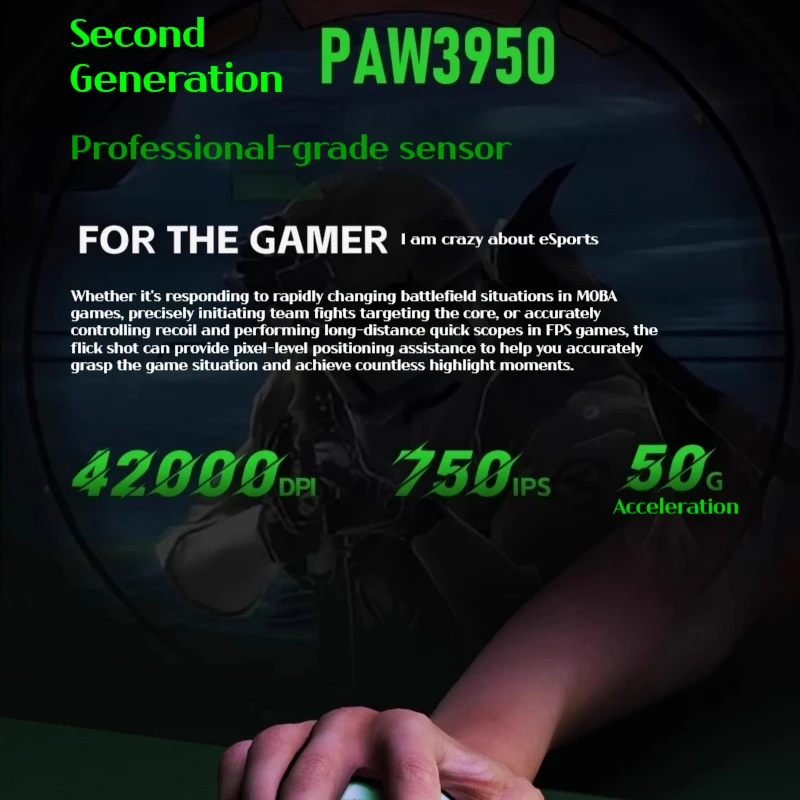 G03 Ultra Wireless Gaming Mouse PAW3950 8000HZ 42000DPI Ultralight PAW3395 NearLink Bluetooth Gamer Mouse For Laptop PC Csgo FPS