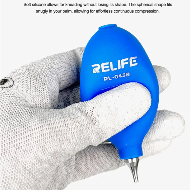 

RELIFE RL-043B Мощный пылеочиститель для мобильного телефона, планшета, печатной платы, ЖК-экрана, клавиатуры ПК, камеры, сильная устойчивость, инструмент для удаления пыли