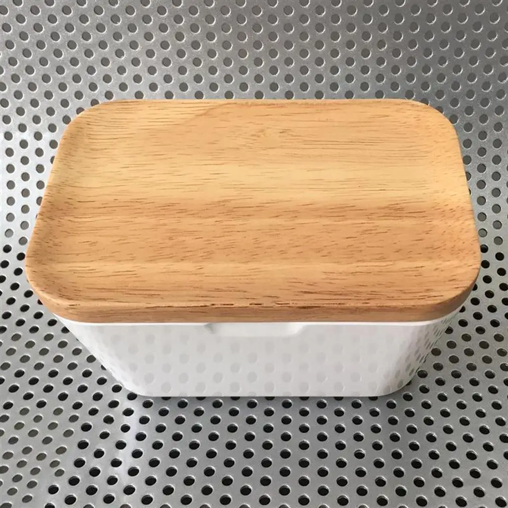 Butter Dish with Lid Keeper with Plastic Lid for Storage of Cheese Tray Holds Durable Food Storage Container