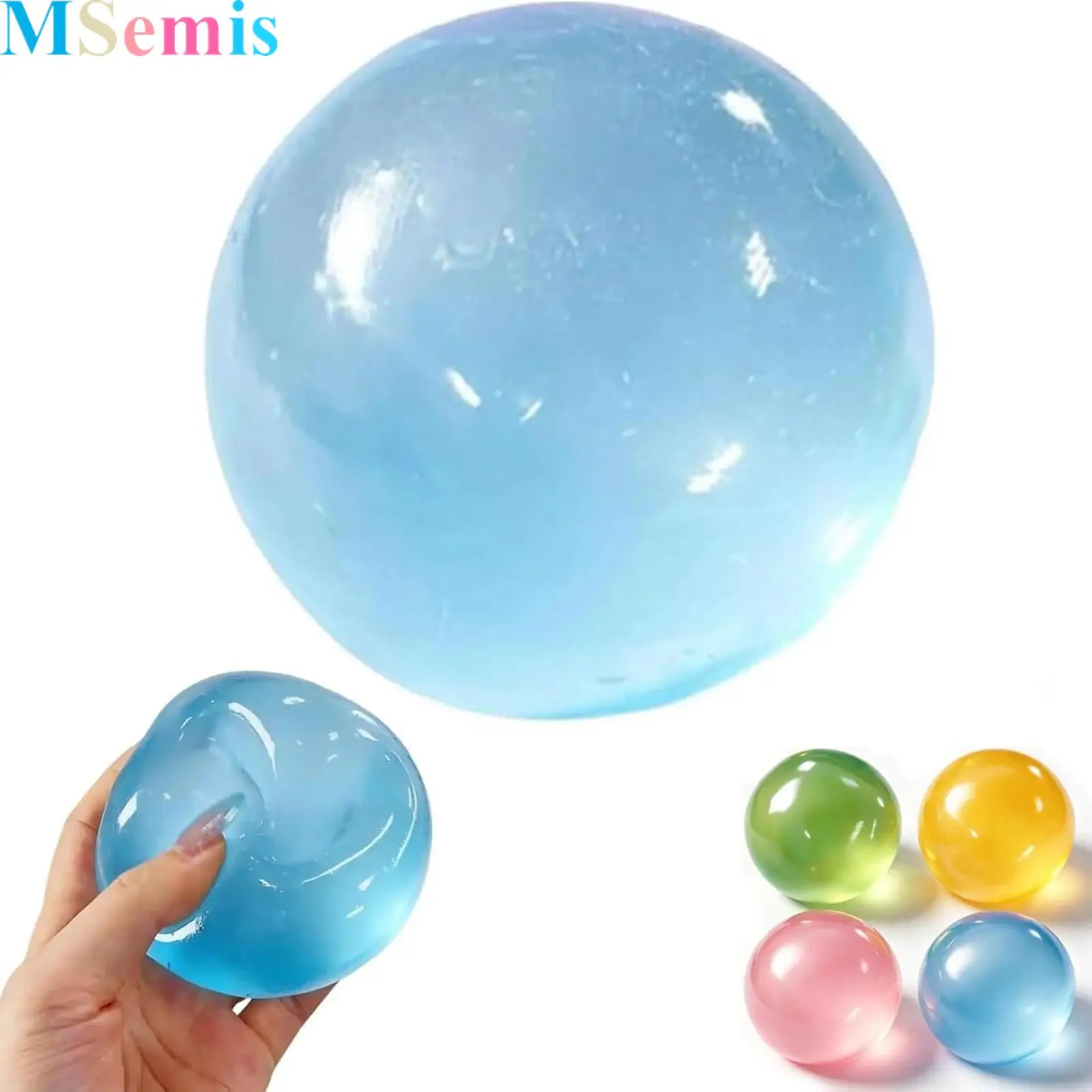 

1Pcs Clear Pressure-relief Ball Slow Rebound Squishy Squeeze Toy for Work Study Travel Daily Life Home Relaxation
