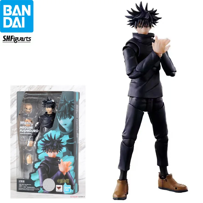 

In Stock Bandai SHF Jujutsu Fushiguro Megumi Original Genuine Anime Figure Model Toys for Boy Action Figures Collection Doll Pvc