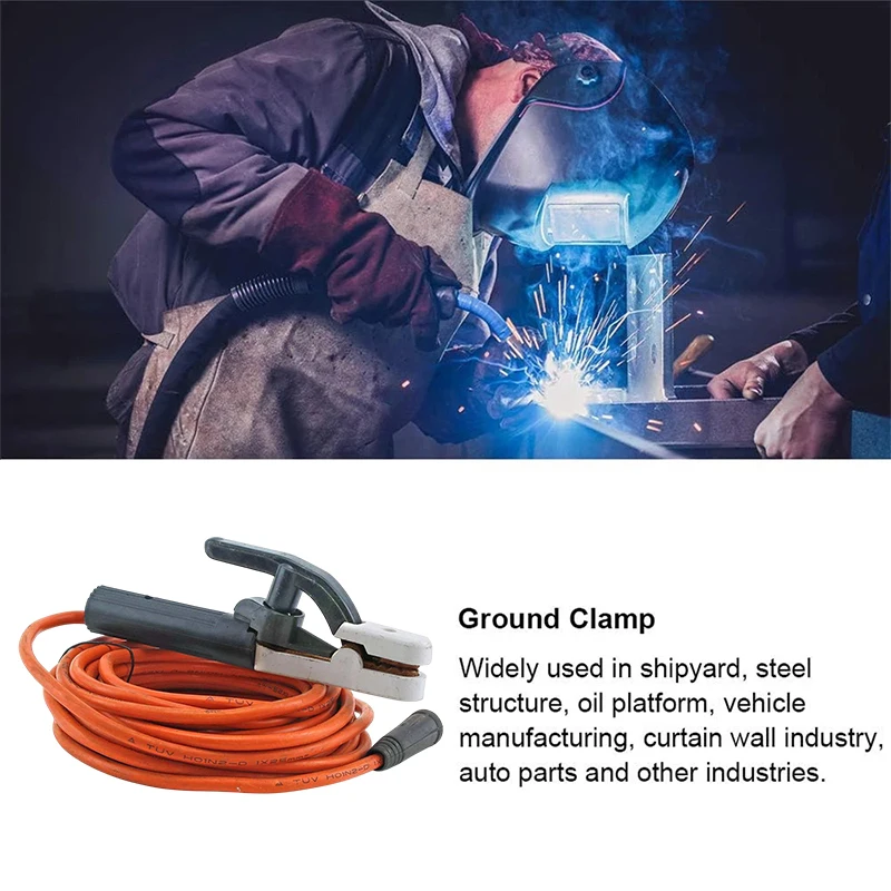 New 300cm-10M Welding Wire Cable 300A Welding Cable 10 Meters Heavy Duty Power Welding Tools Electrode Holder Brass Iron Welding view 5