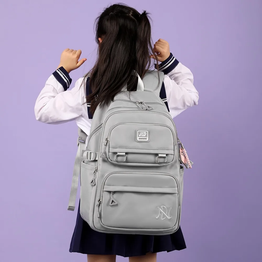 New Nylon Material School Bags Large Capacity Waterproof Rucksack Bagpack Breathable Lightweight School Backpack Man Wowen