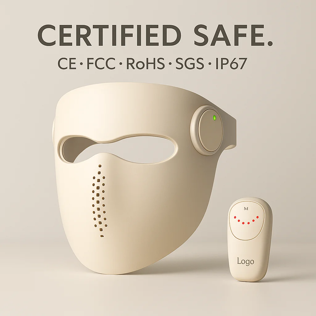 Professional 5D Red Light Therapy Mask 1064nm for Anti-Aging Skin Rejuvenation Medical LED Facial Beauty Device for Spa
