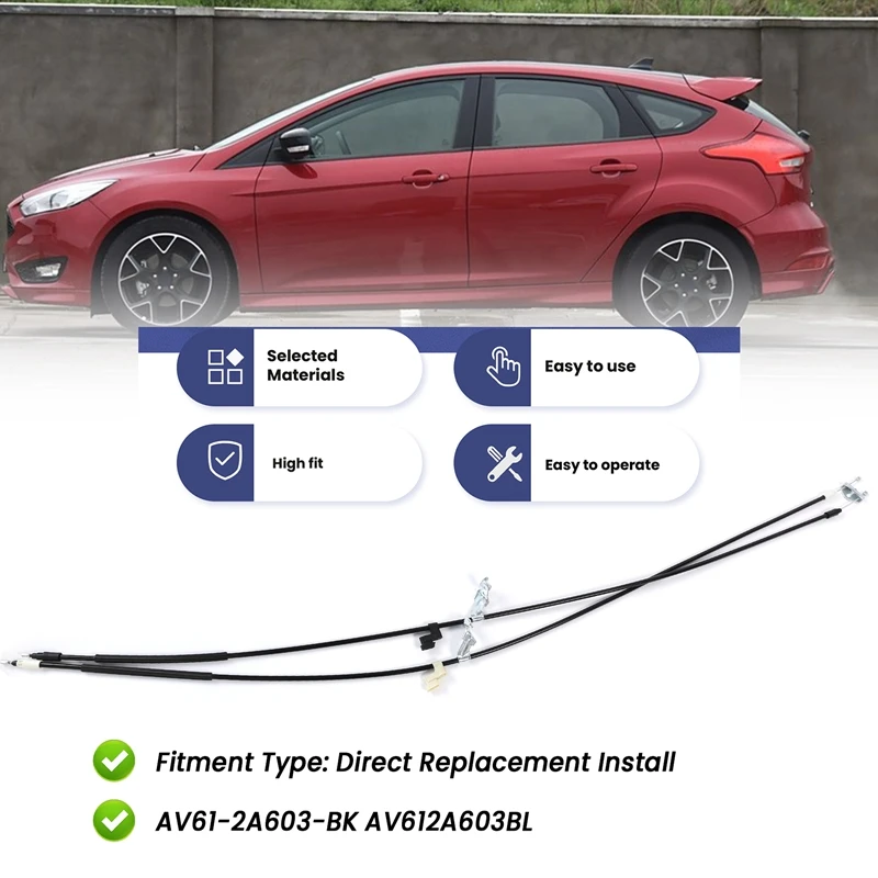 Car Rear Parking Emergency Brake Cables AV61-2A603-BK AV61-2A603-BL For Ford Focus 2012-2017 Brake Lasso Assy AV612A603