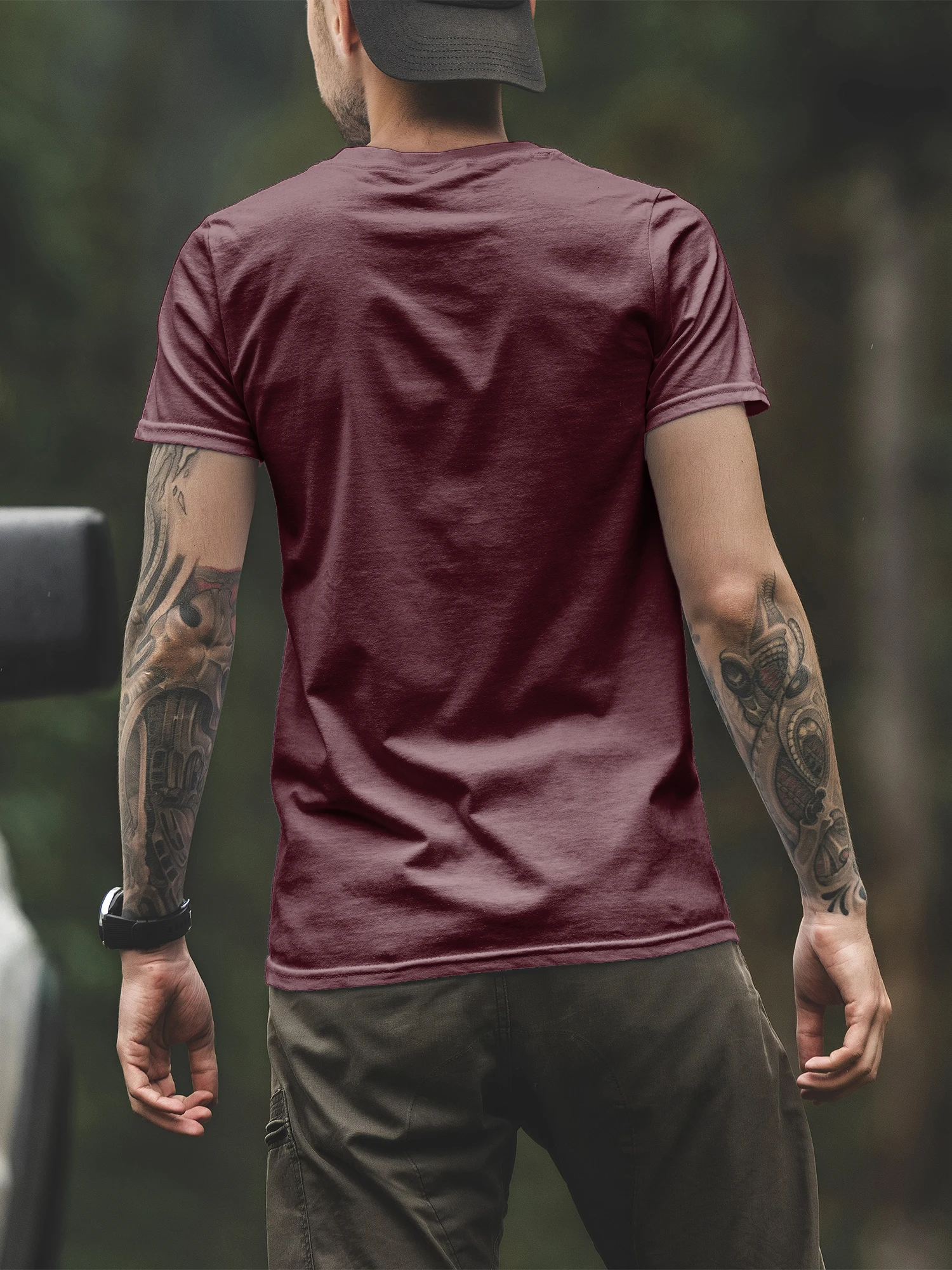 Men's Short-Sleeve T-Shirt – Popeye the Sailor Graphic Print, Retro Cartoon Design, Ideal for Casual Daily Wear & Nostalgia Fans